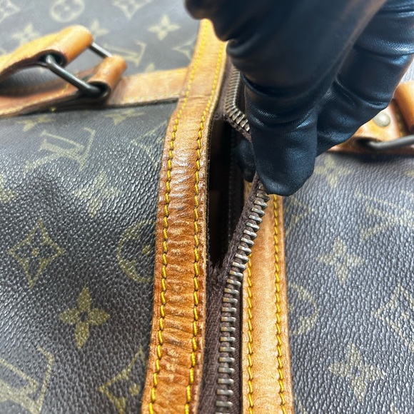 Louis Vuitton Monogram Brown Canvas Keepall Travel Duffle Bag - Picture 8 of 16